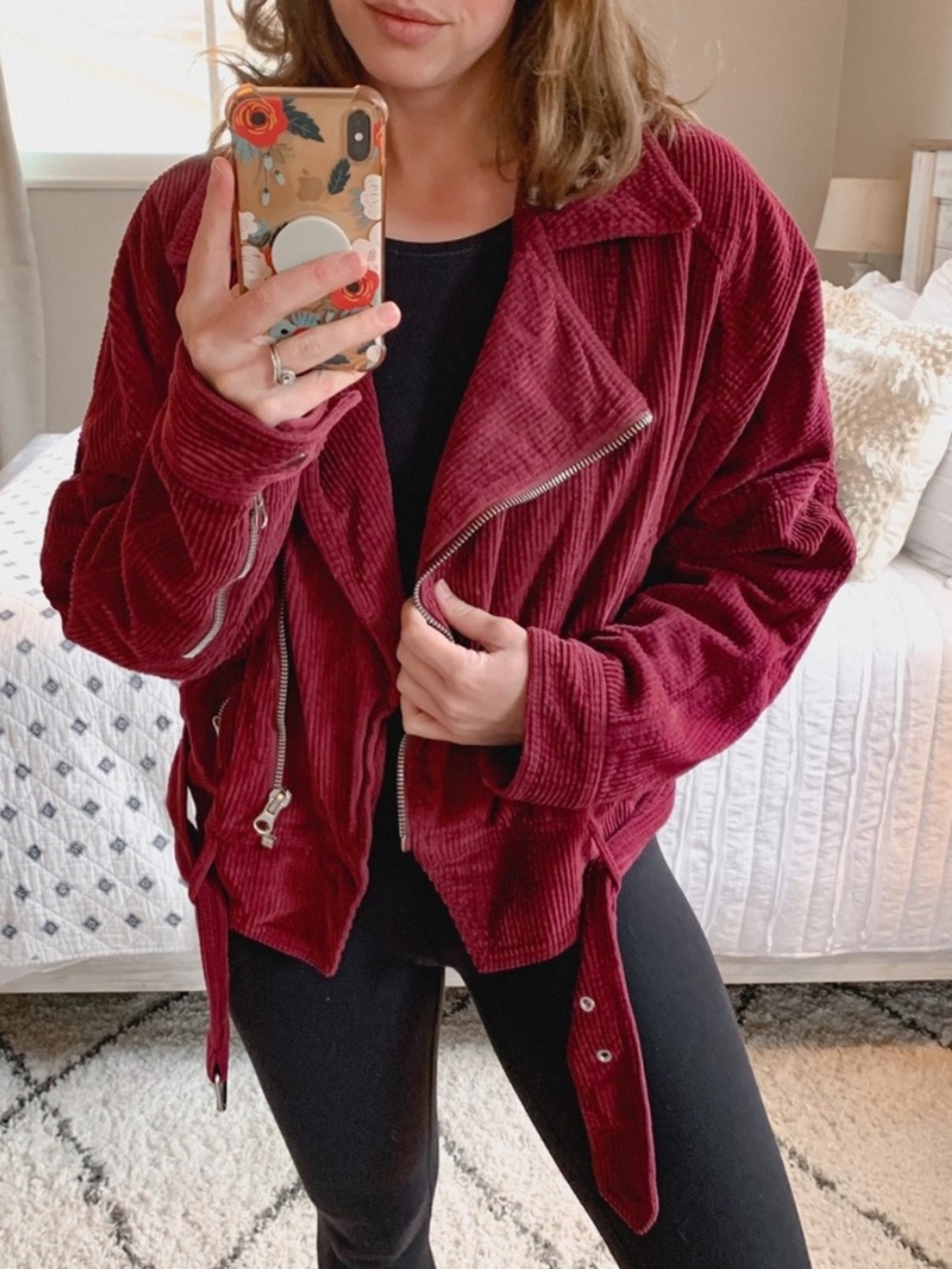 Free‎ People Slouchy Corduroy Dolman Moto Jacket